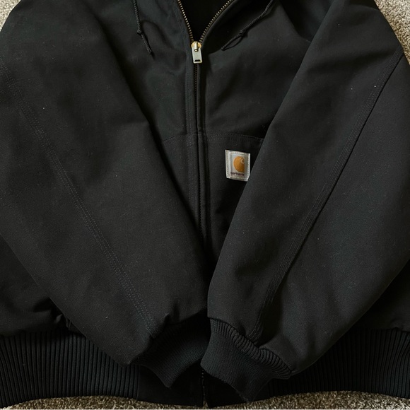 Vintage Carhartt Canvas Quilt Lined Jacket 90s JQ1005 Size XL - Picture 6 of 8